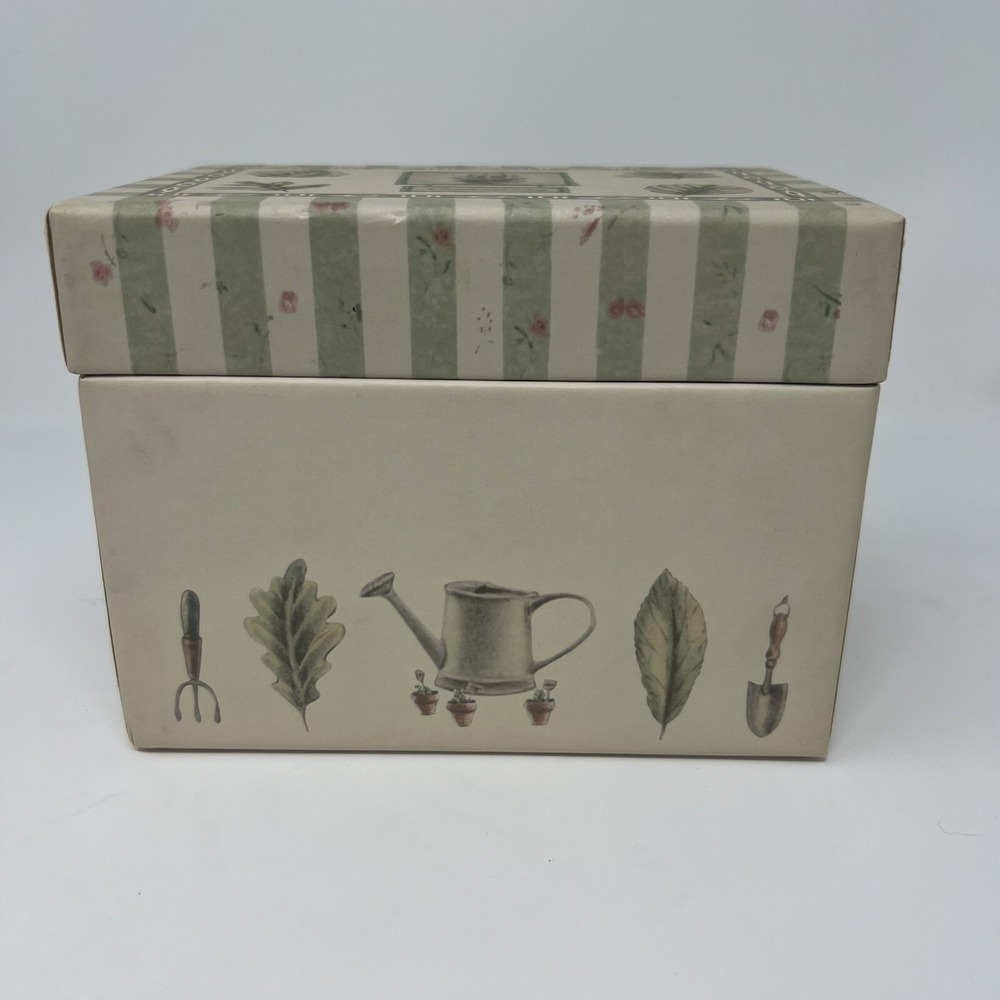 Pfaltzgraff Naturewood Recipe Box 38 Branded Recipe Cards 12 Separator Cards